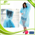 100% Waterproof Breathable PE Material Poncho Type Disposable Rain Coat Raincoats